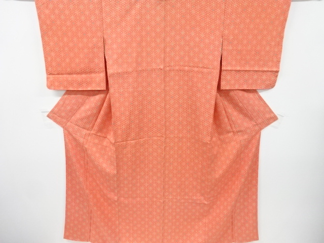 JAPANESE KIMONO / VINTAGE KOMON KIMONO / SILK / FLOWER SHIPPO PATTERN